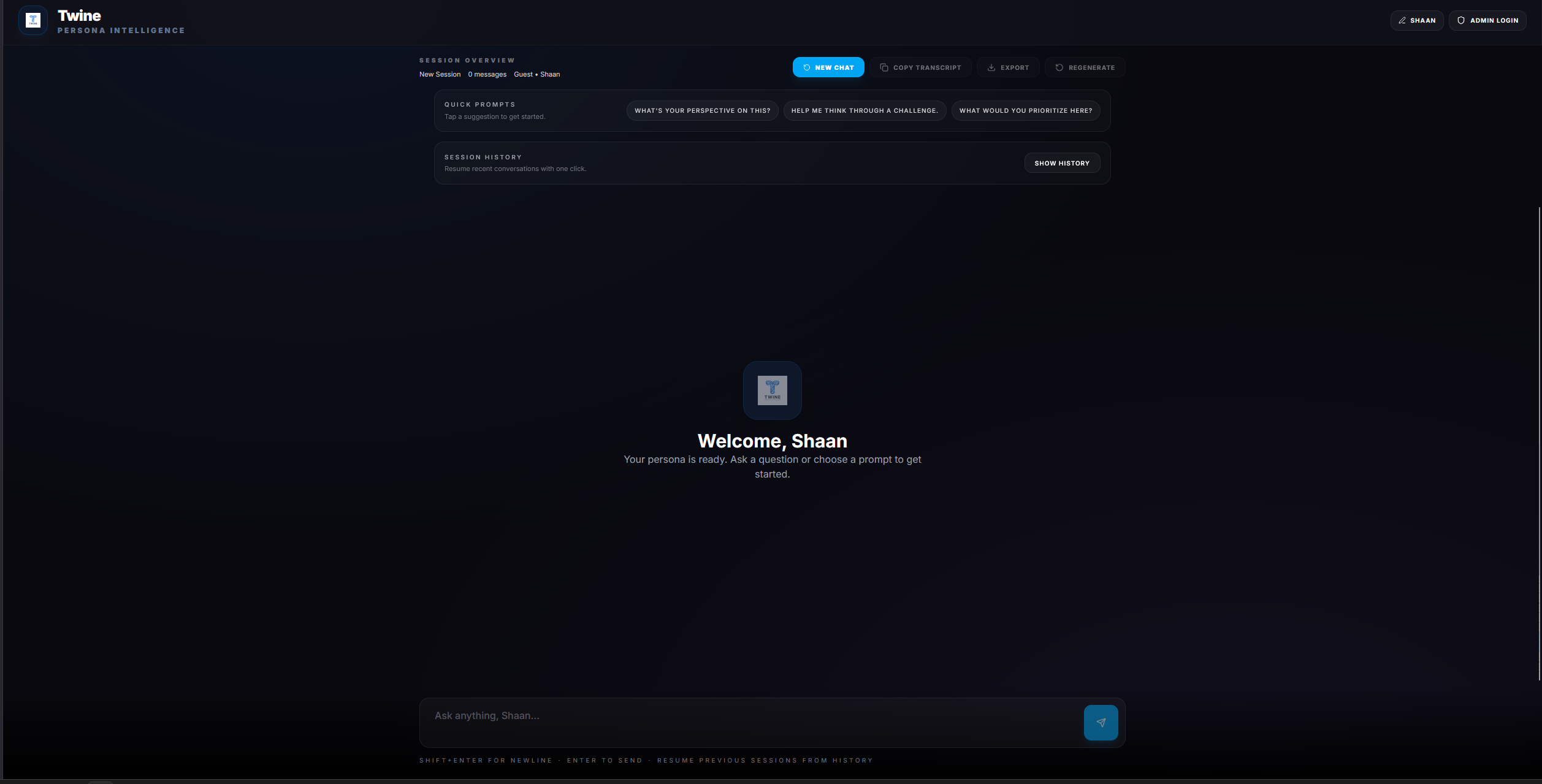 Twine project preview
